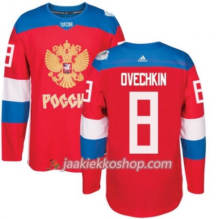Venäjä Pelipaita Alexander Ovechkin 8 2016 World Cup Punainen Premier Paita